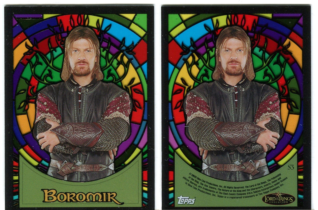 Lord of the Rings Evolution Stained Glass S1-S10 Chase Card You Pick Singles S3  - TvMovieCards.com