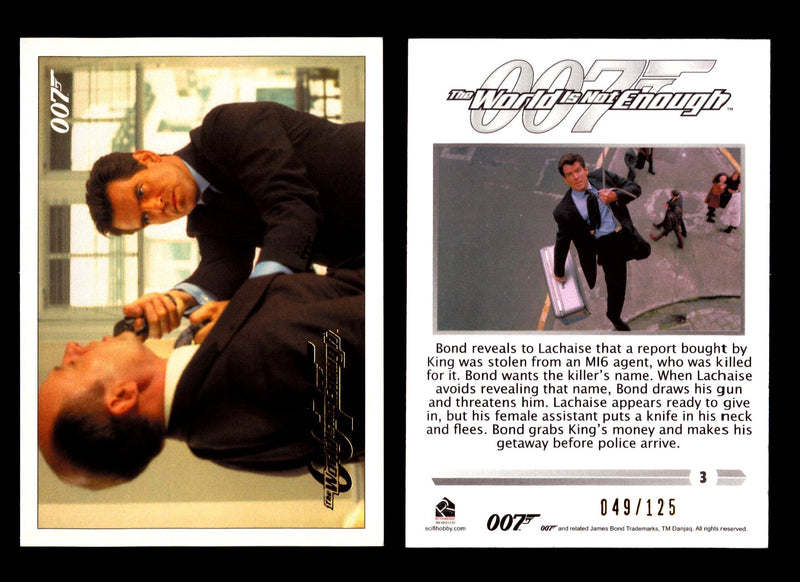 James Bond Classics 2016 World is Not Enough Gold Foil Parallel Card You Pick Nu #3  - TvMovieCards.com