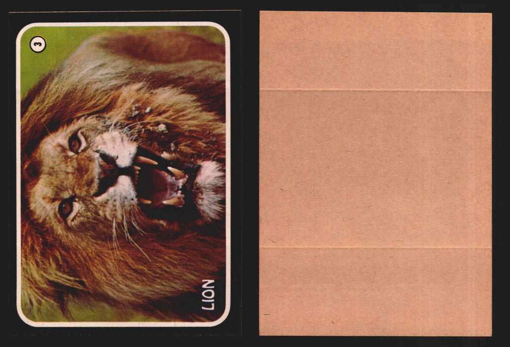 Zoo's Who Topps Animal Sticker Trading Cards You Pick Singles #1-40 1975 #3 Lion  - TvMovieCards.com