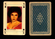 Vintage Hollywood Movie Stars Playing Cards You Pick Singles 3 - Spade - Gina Lollobrigida  - TvMovieCards.com