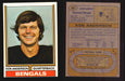 1974 Topps Football Trading Card You Pick Singles #1-#528 G/VG/EX #	401	Ken Anderson  - TvMovieCards.com