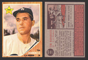 1962 Topps Baseball Trading Card You Pick Singles #400-#499 VG/EX #	404 Tim Harkness - Los Angeles Dodgers RC  - TvMovieCards.com