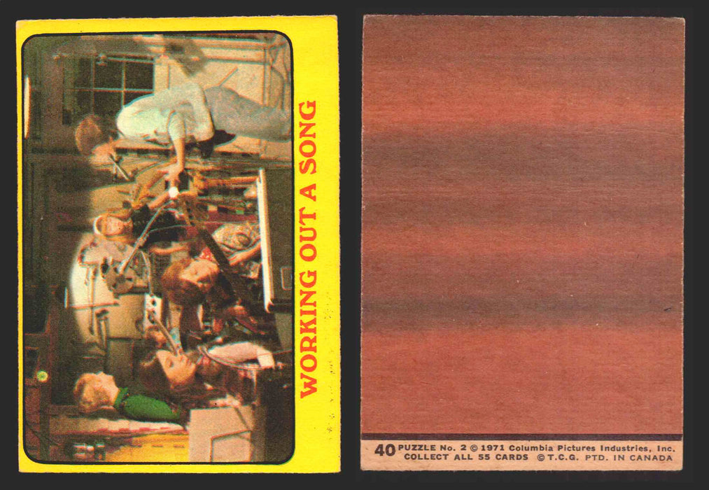 1971 The Partridge Family Series 1 Yellow You Pick Single Cards #1-55 Topps USA 40   Working Out a Song  - TvMovieCards.com
