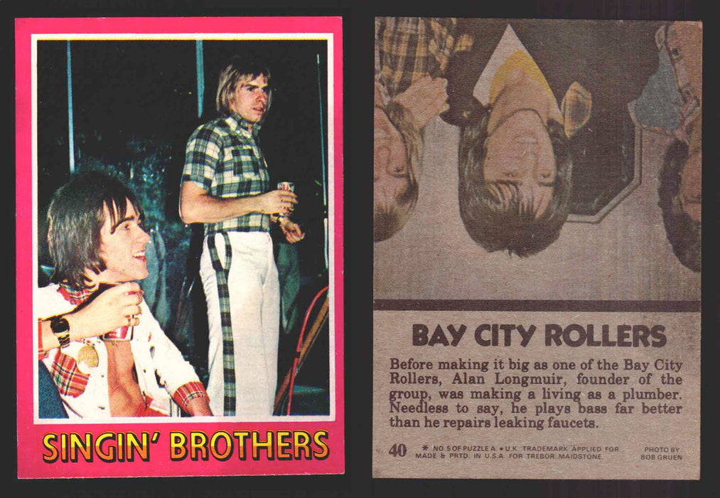1975 Bay City Rollers Vintage Trading Cards You Pick Singles #1-66 Trebor 40   Singin' Brothers  - TvMovieCards.com
