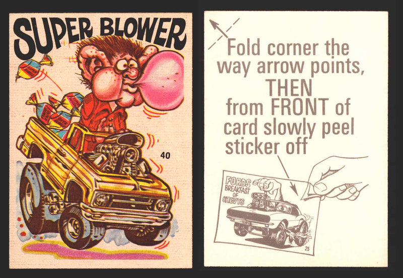 1970 Odd Rods All Stars Sticker Trading Card Donruss #1-#66 You Pick Singles   - TvMovieCards.com