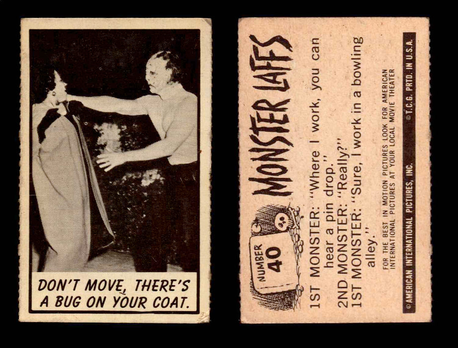 1966 Monster Laffs Midgee Vintage Trading Card You Pick Singles #1-108 Horror #40  - TvMovieCards.com