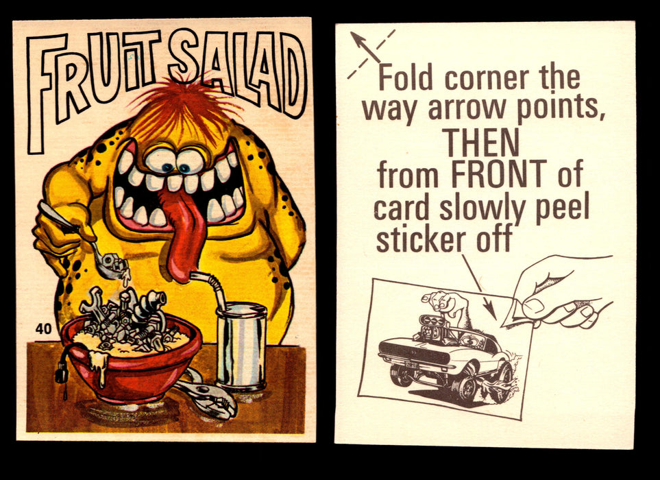 Fabulous Odd Rods Vintage Sticker Cards 1973 #1-#66 You Pick Singles #40   Fruit Salad  - TvMovieCards.com