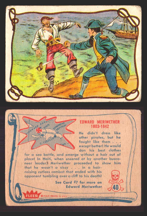 1961 Pirates Bold Vintage Trading Cards You Pick Singles #1-#66 Fleer 40   Edward Meriwether  - TvMovieCards.com