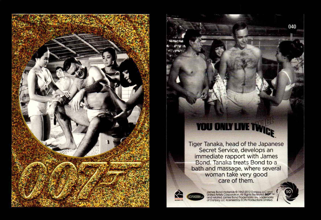 James Bond 50th Anniversary Series Two Gold Parallel Chase Card Singles #2-198 #40  - TvMovieCards.com