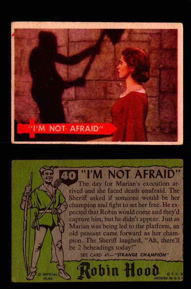 1957 Robin Hood Topps Vintage Trading Cards You Pick Singles #1-60 #40  - TvMovieCards.com