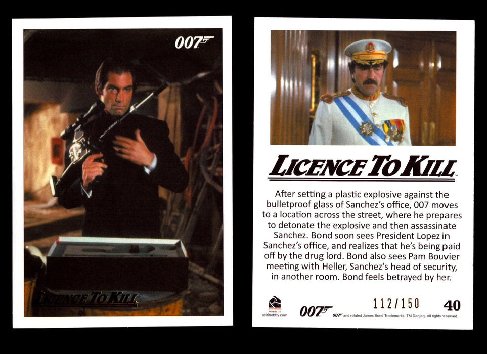 James Bond Classics 2016 Licence To Kill Gold Foil Parallel Card You Pick Single #40  - TvMovieCards.com