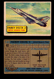 1957 Planes Series I Topps Vintage Card You Pick Singles #1-60 #40  - TvMovieCards.com