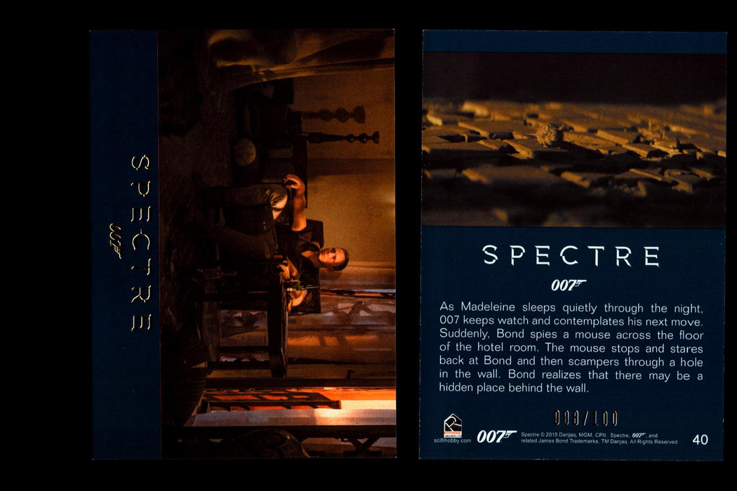 James Bond Archives 2016 Spectre Gold Parallel Card You Pick Singles #1-#76 #40  - TvMovieCards.com