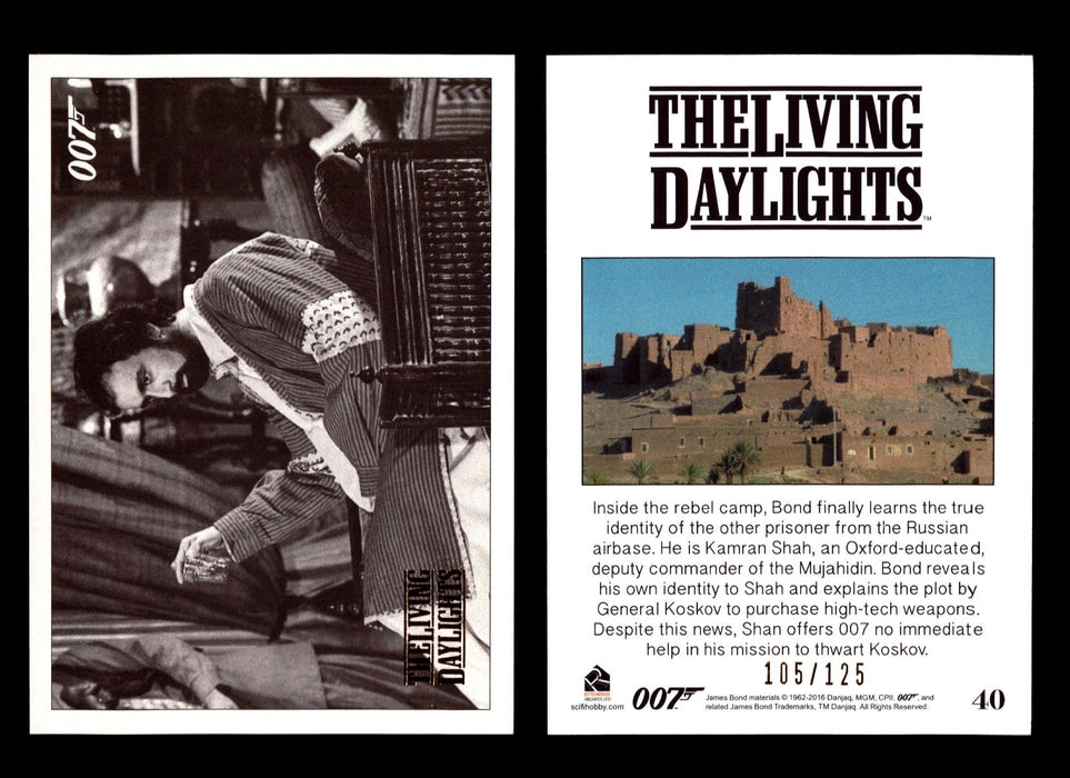 James Bond Archives The Living Daylights Gold Parallel Card You Pick Single 1-55 #40  - TvMovieCards.com