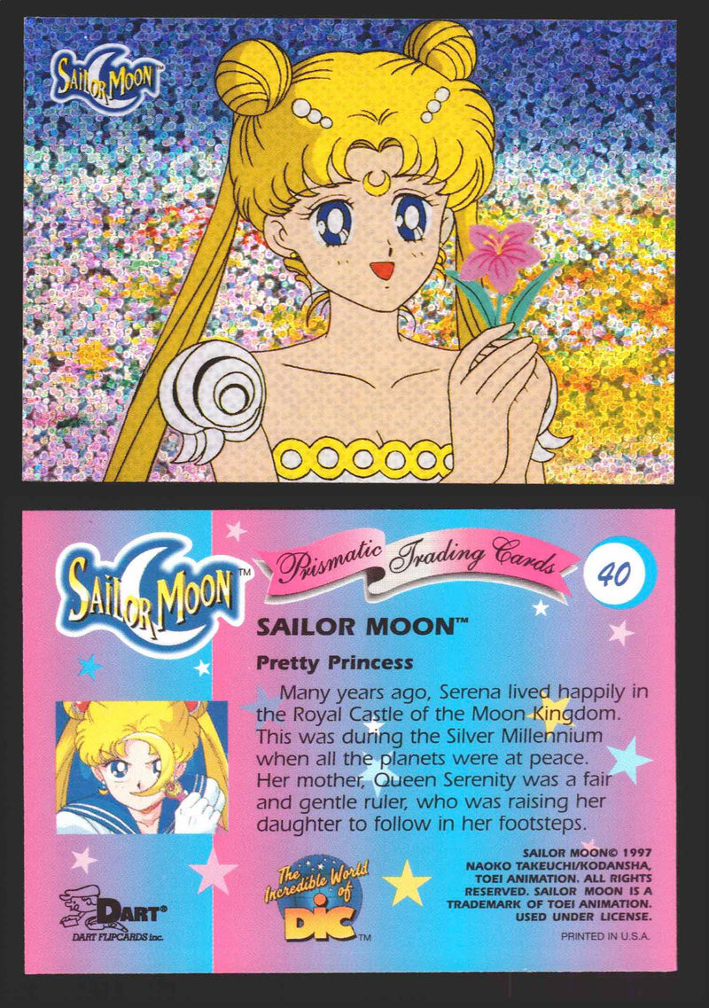 1997 Sailor Moon Prismatic You Pick Trading Card Singles #1-#72 Cracked 40   Pretty Princess  - TvMovieCards.com
