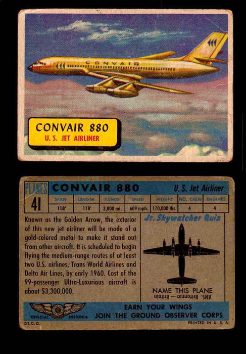 1957 Planes Series I Topps Vintage Card You Pick Singles #1-60 #41  - TvMovieCards.com