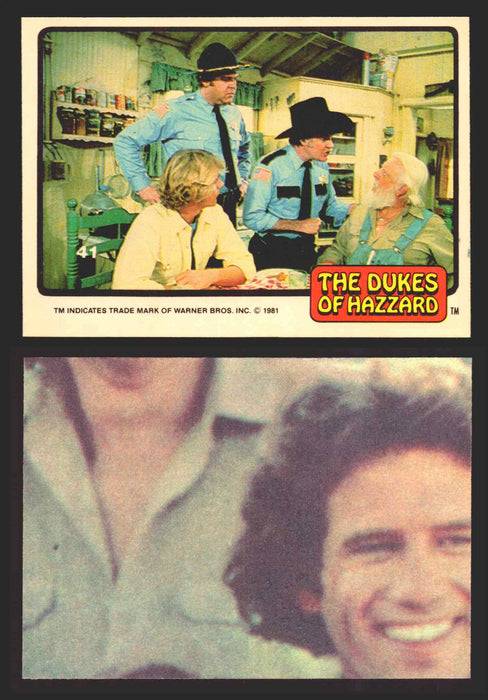 1981 Dukes of Hazzard Sticker Trading Cards You Pick Singles #1-#66 Donruss 41   Bo Cleatus Roscoe and Jesse  - TvMovieCards.com