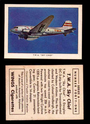 1940 Modern American Airplanes Series A Vintage Trading Cards Pick Singles #1-50 41 TWA "Sky Chief" ( Douglas DC-3)  - TvMovieCards.com