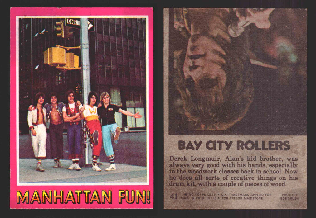 1975 Bay City Rollers Vintage Trading Cards You Pick Singles #1-66 Trebor 41   Manhattan Fun!  - TvMovieCards.com