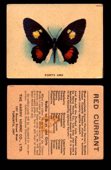 1925 Harry Horne Butterflies FC2 Vintage Trading Cards You Pick Singles #1-50 #41  - TvMovieCards.com