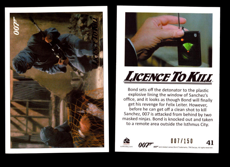 James Bond Classics 2016 Licence To Kill Gold Foil Parallel Card You Pick Single #41  - TvMovieCards.com