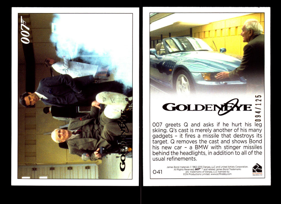 James Bond Archives 2015 Goldeneye Gold Parallel Card You Pick Single #1-#102 #41  - TvMovieCards.com