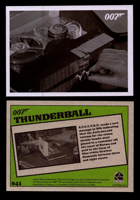 James Bond Archives 2014 Thunderball Throwback You Pick Single Card #1-99 #41  - TvMovieCards.com