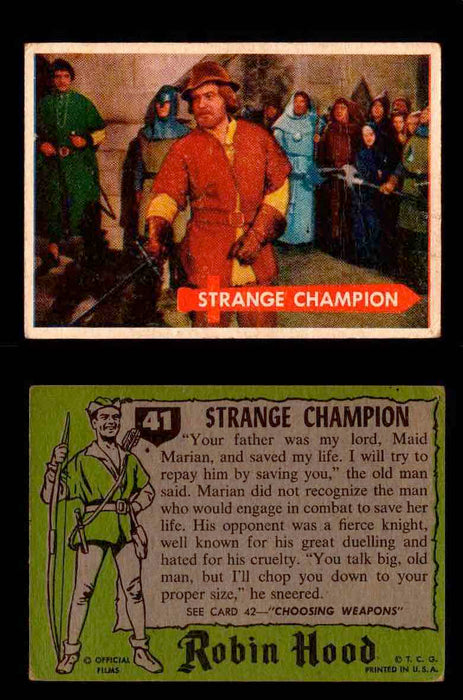 1957 Robin Hood Topps Vintage Trading Cards You Pick Singles #1-60 #41  - TvMovieCards.com