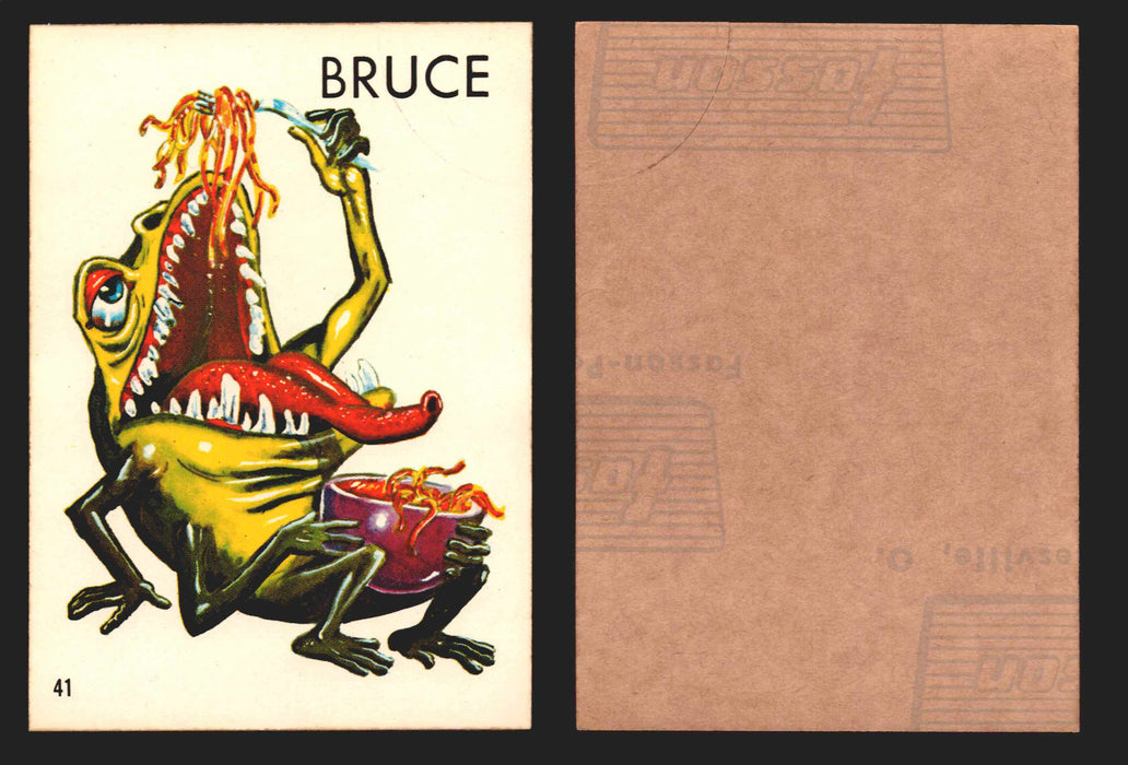1965 Ugly Stickers Topps Trading Card You Pick Singles #1-44 with Variants #41 Bruce  - TvMovieCards.com