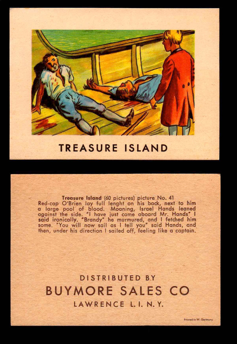 Treasure Island Buymore Sales 1960 Vintage Trading Cards You Pick Singles   - TvMovieCards.com