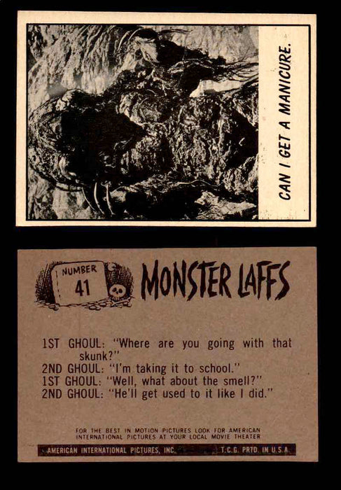 Monster Laffs 1966 Topps Vintage Trading Card You Pick Singles #1-66 #41  - TvMovieCards.com