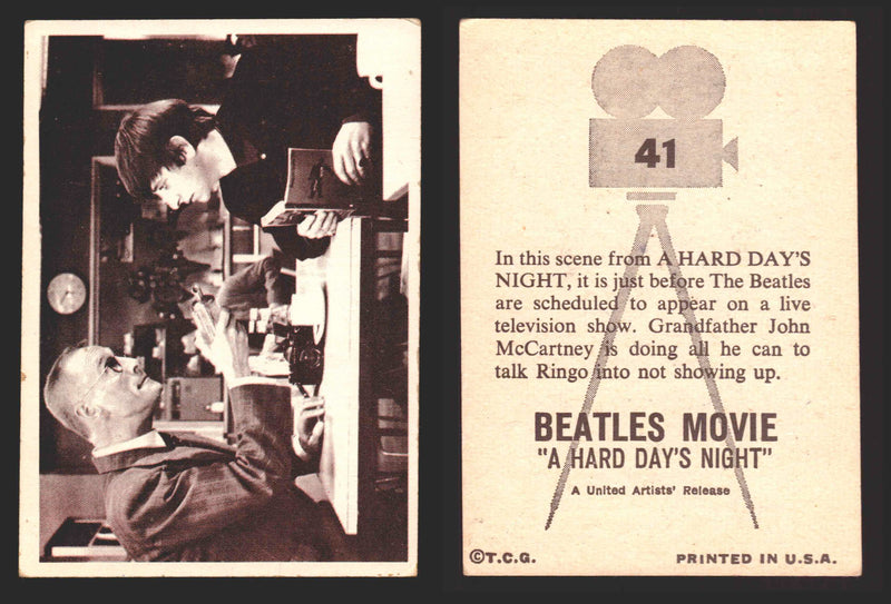 Beatles A Hard Days Night Movie Topps 1964 Vintage Trading Card You Pick Singles #41  - TvMovieCards.com