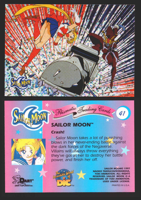 1997 Sailor Moon Prismatic You Pick Trading Card Singles #1-#72 Cracked 41   Crash!  - TvMovieCards.com
