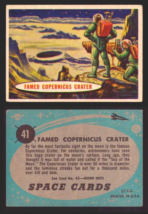 1957 Space Cards Topps Vintage Trading Cards #1-88 You Pick Singles 41   Famed Copernicus Crater  - TvMovieCards.com