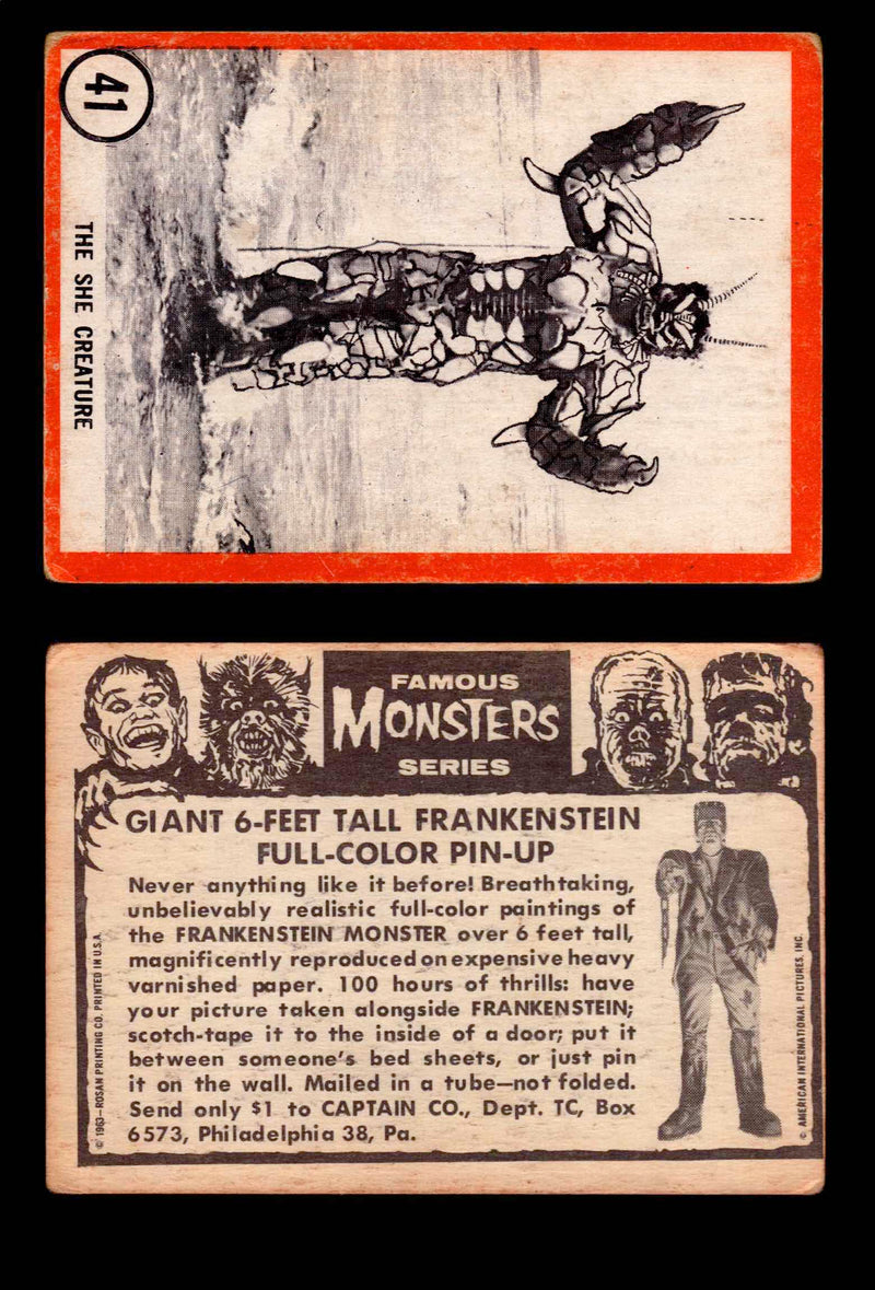 Famous Monsters 1963 Vintage Trading Cards You Pick Singles #1-64 #41b  - TvMovieCards.com