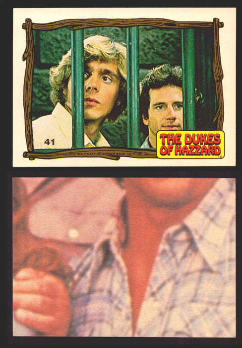 1983 Dukes of Hazzard Vintage Trading Cards You Pick Singles #1-#44 Donruss 41B   Bo and Luke behind bars  - TvMovieCards.com