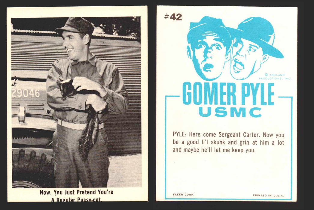 1965 Gomer Pyle Vintage Trading Cards You Pick Singles #1-66 Fleer 42   Now. You just pretend you're a regular pussy-cat.  - TvMovieCards.com
