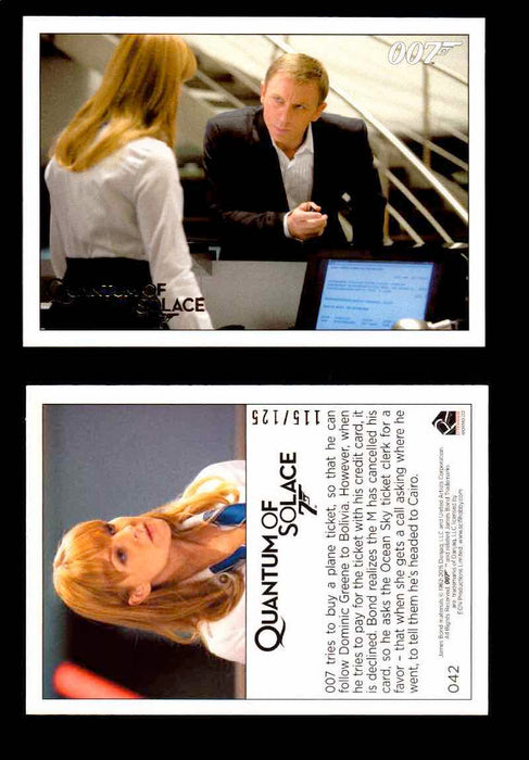 James Bond Archives Quantum of Solace Gold Parallel You Pick Single Cards #1-90 #42  - TvMovieCards.com