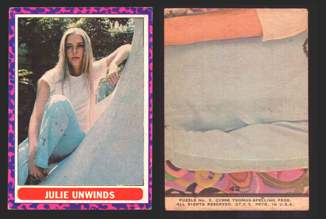 1969 The Mod Squad Vintage Trading Cards You Pick Singles #1-#55 Topps 42   Julie Unwinds  - TvMovieCards.com