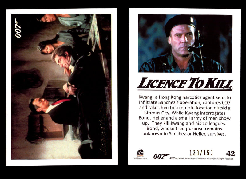 James Bond Classics 2016 Licence To Kill Gold Foil Parallel Card You Pick Single #42  - TvMovieCards.com