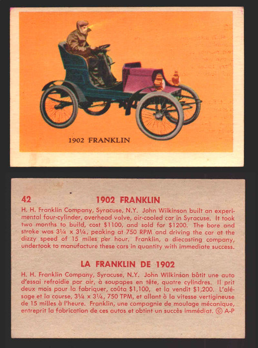 1959 Parkhurst Old Time Cars Vintage Trading Card You Pick Singles #1-64 V339-16 42	1902 Franklin  - TvMovieCards.com