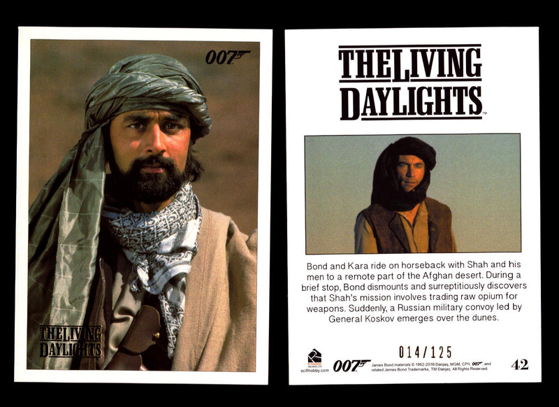 James Bond Archives The Living Daylights Gold Parallel Card You Pick Single 1-55 #42  - TvMovieCards.com
