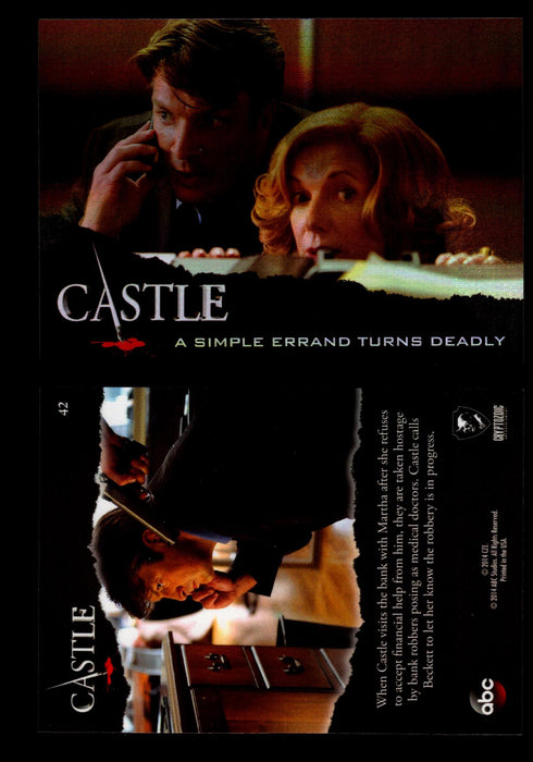 Castle Seasons 3 & 4 Foil Parallel Base Card You Pick Singles 1-72 #42  - TvMovieCards.com