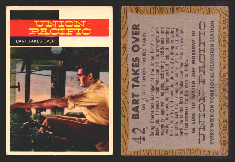 1958 TV Westerns Topps Vintage Trading Cards You Pick Singles #1-71 42   Bart Takes Over  - TvMovieCards.com