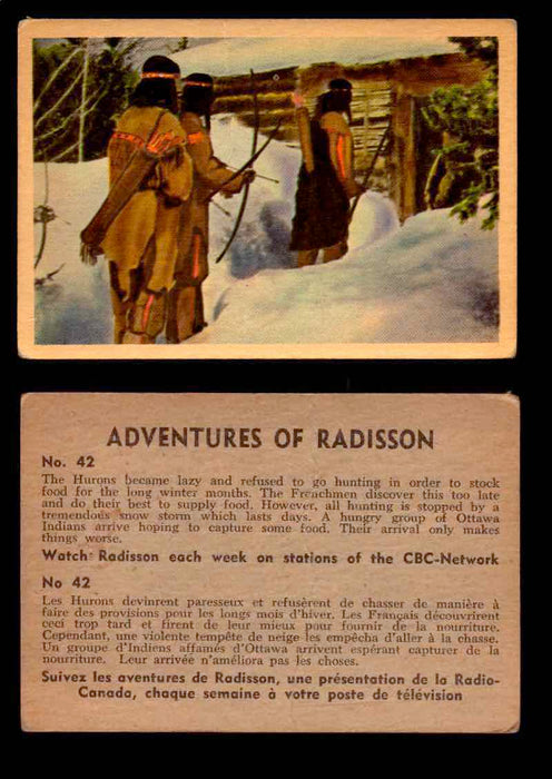1957 Adventures of Radisson (Tomahawk) TV Vintage Card You Pick Singles #1-50 #42  - TvMovieCards.com