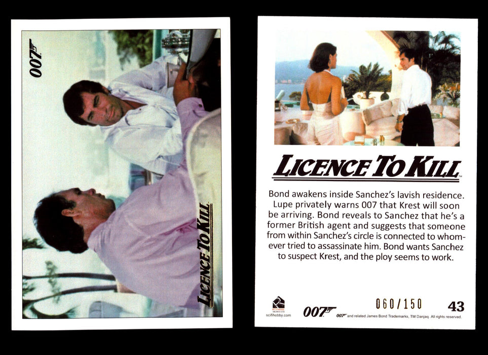 James Bond Classics 2016 Licence To Kill Gold Foil Parallel Card You Pick Single #43  - TvMovieCards.com