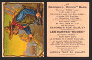 1930 Ganong "Rodeo" Bars V155 Cowboy Series #1-50 Trading Cards Singles #43 On The Hunt  - TvMovieCards.com