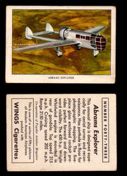 1940 Modern American Airplanes Series 1 Vintage Trading Cards Pick Singles #1-50 43 Abrams Explorer  - TvMovieCards.com