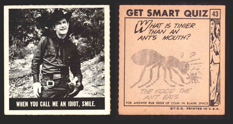 1966 Get Smart Topps Vintage Trading Cards You Pick Singles #1-66 #43  - TvMovieCards.com
