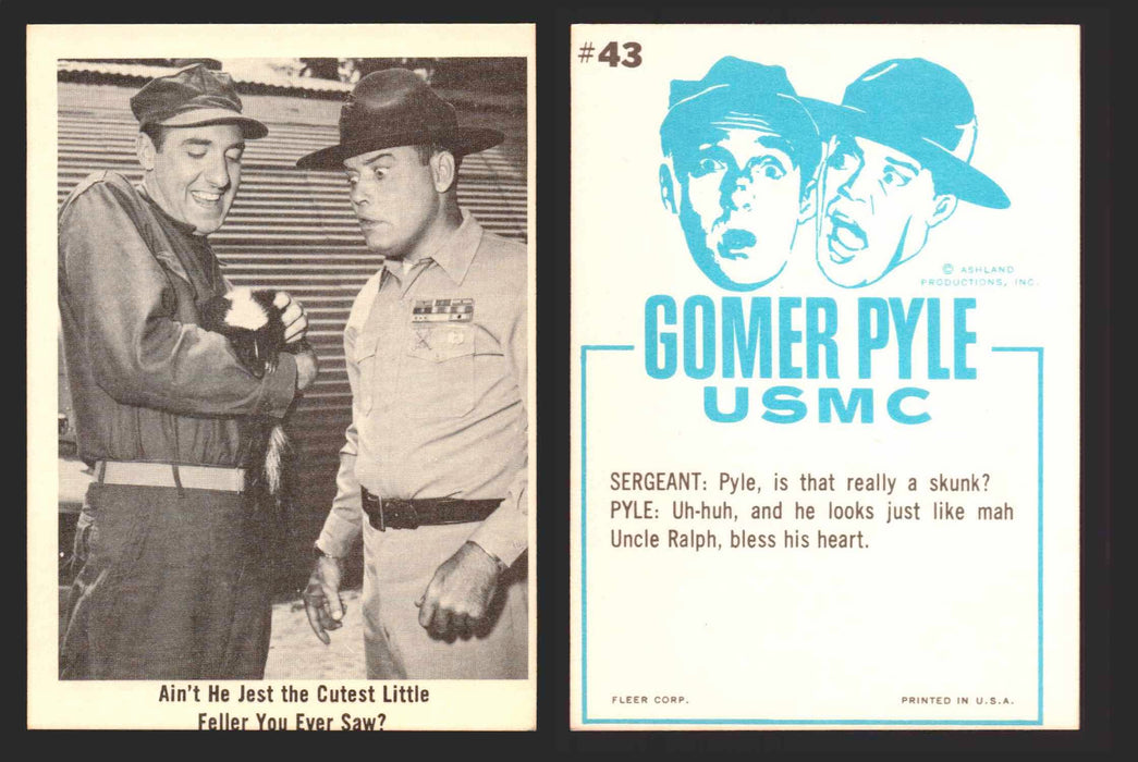 1965 Gomer Pyle Vintage Trading Cards You Pick Singles #1-66 Fleer 43   Ain't he jest the cutest little feller you ever sa  - TvMovieCards.com